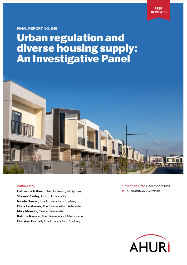 Urban regulation and diverse housing supply: an investigative panel